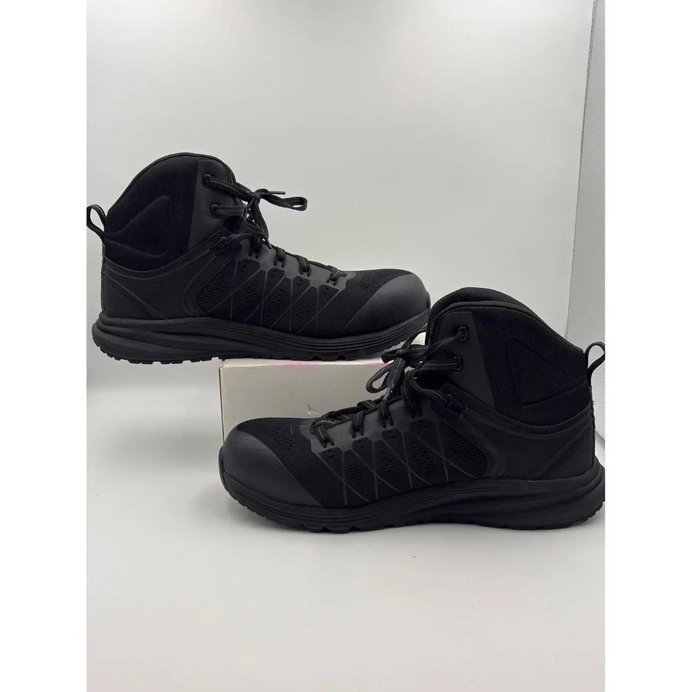 Keen Utility Vista Energy Mid Black Carbon Fiber Toe Work Boots Mens 12D EH